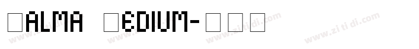 Palma Medium字体转换